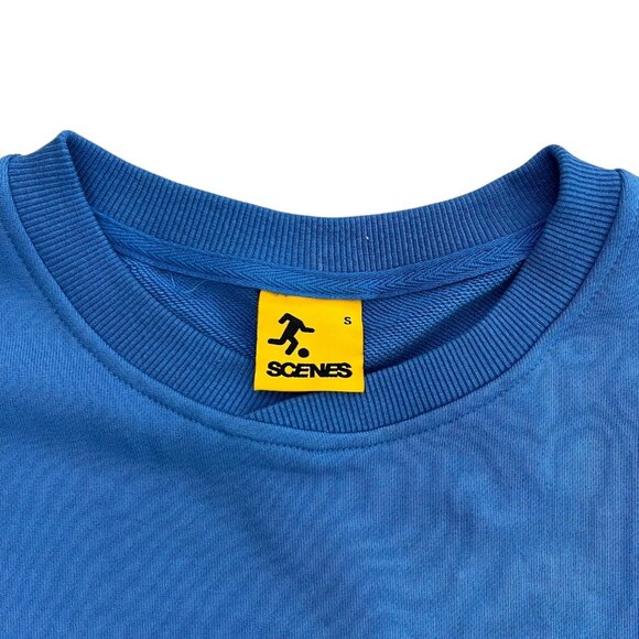 Scenes Soccer Mens Seleccion NYC Crewneck Sweatshirt Blue Small Streetwear - Picture 5 of 12